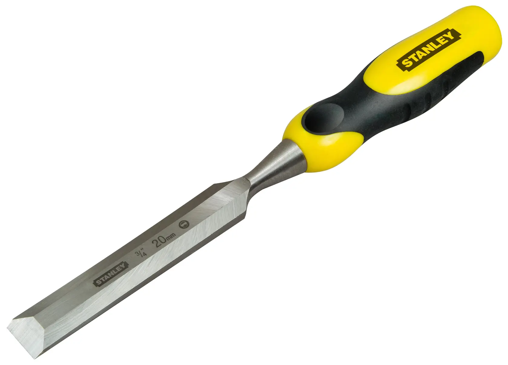 Stanley Stemmeisen mit gelb-schwarzem Griff und 20-mm-Stahlklinge.