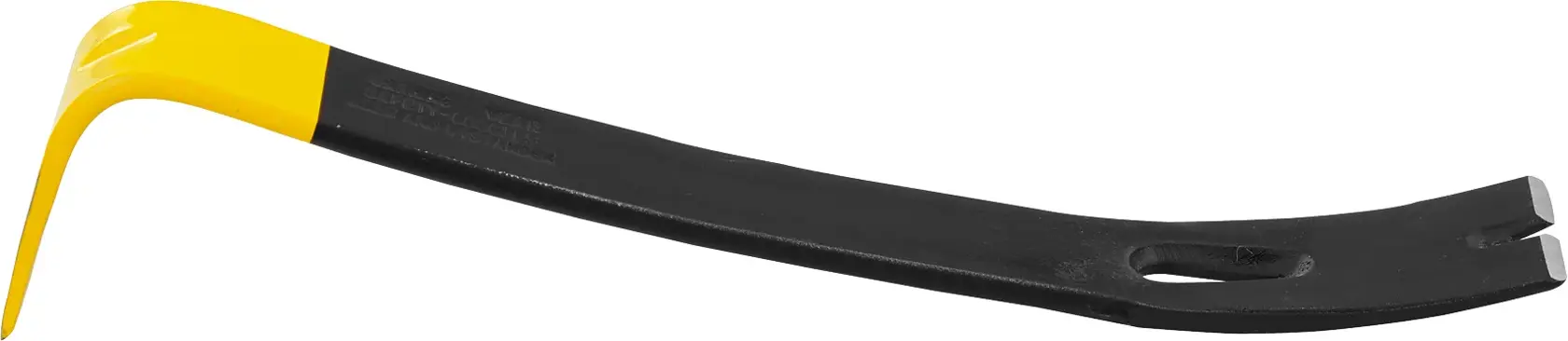 STANLEY 55-515 Brecheisen mit gelb-schwarzer Oberfläche, Seitenansicht auf weißem Hintergrund.