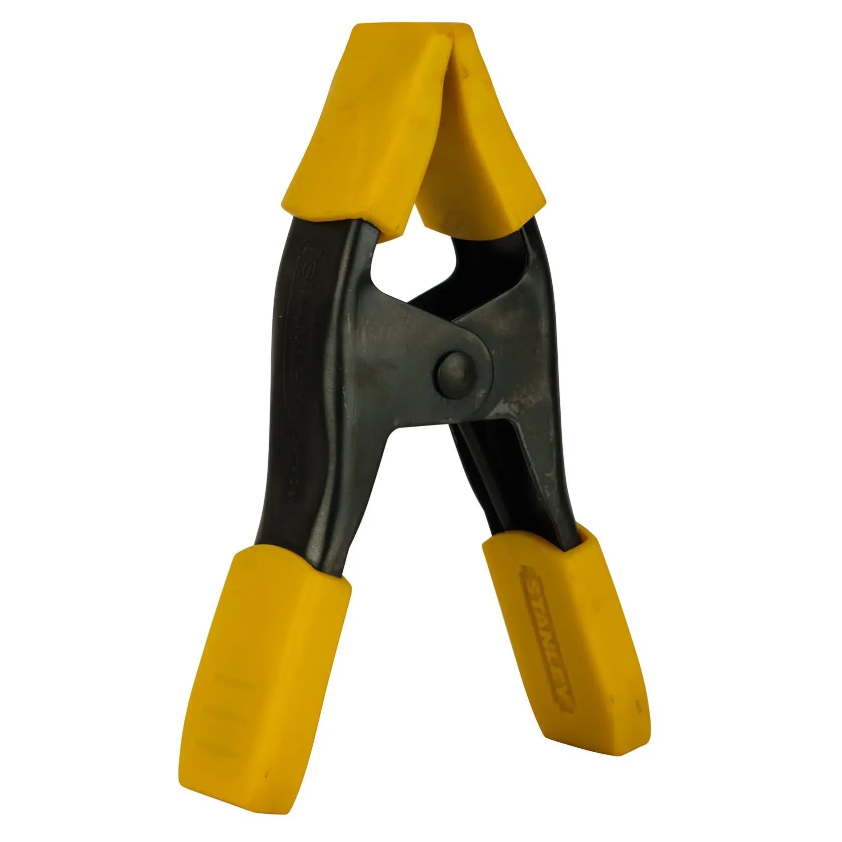 Stanley Fotoklemme mit gelben Gummigriffen zum sicheren Halten von Materialien.